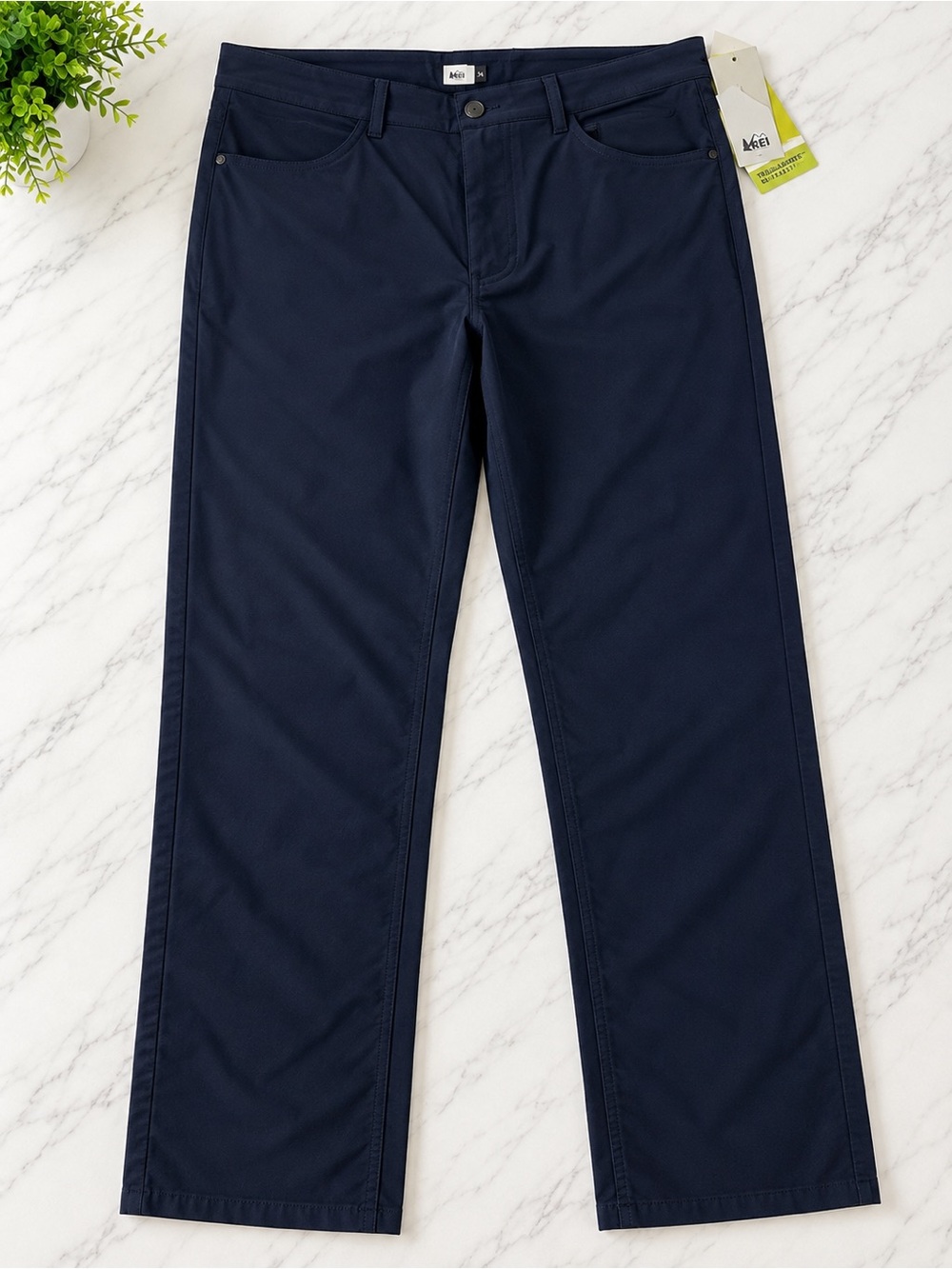 all in motion Navy Straight-Leg Performance Chinos